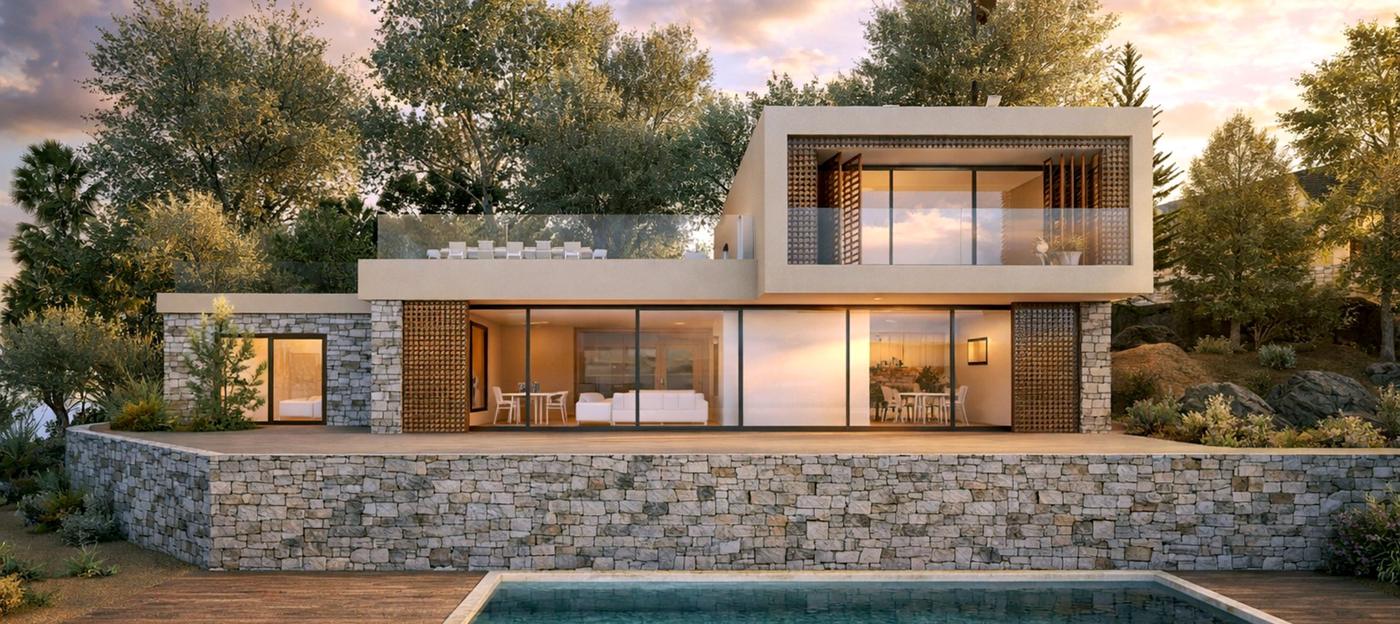 Villa R23, villa contemporaine au Lavandou
