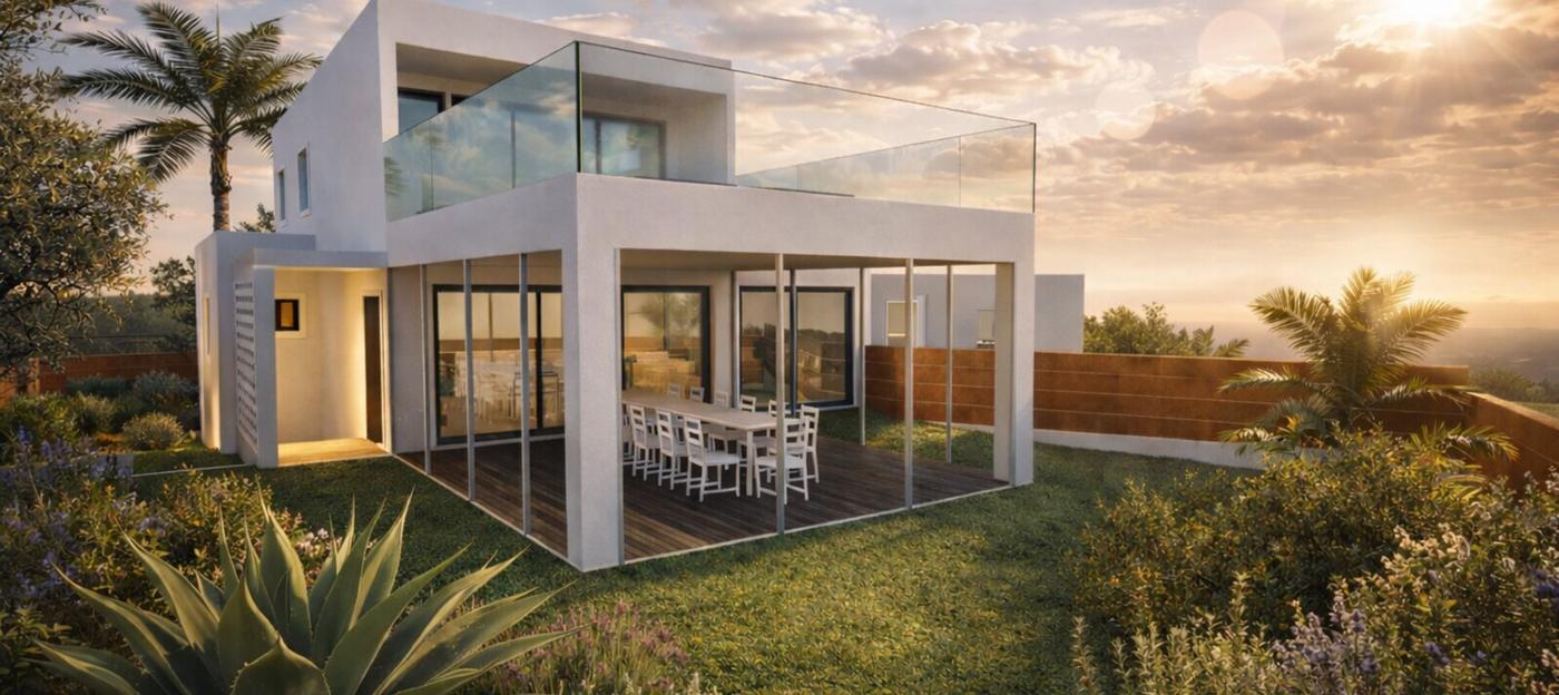 Villa R12, rénovation et surélévation à Hyères
